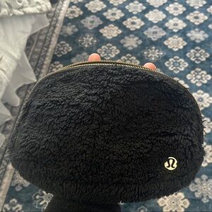 Lululemon Black/Gold Sherpa Belt Bag